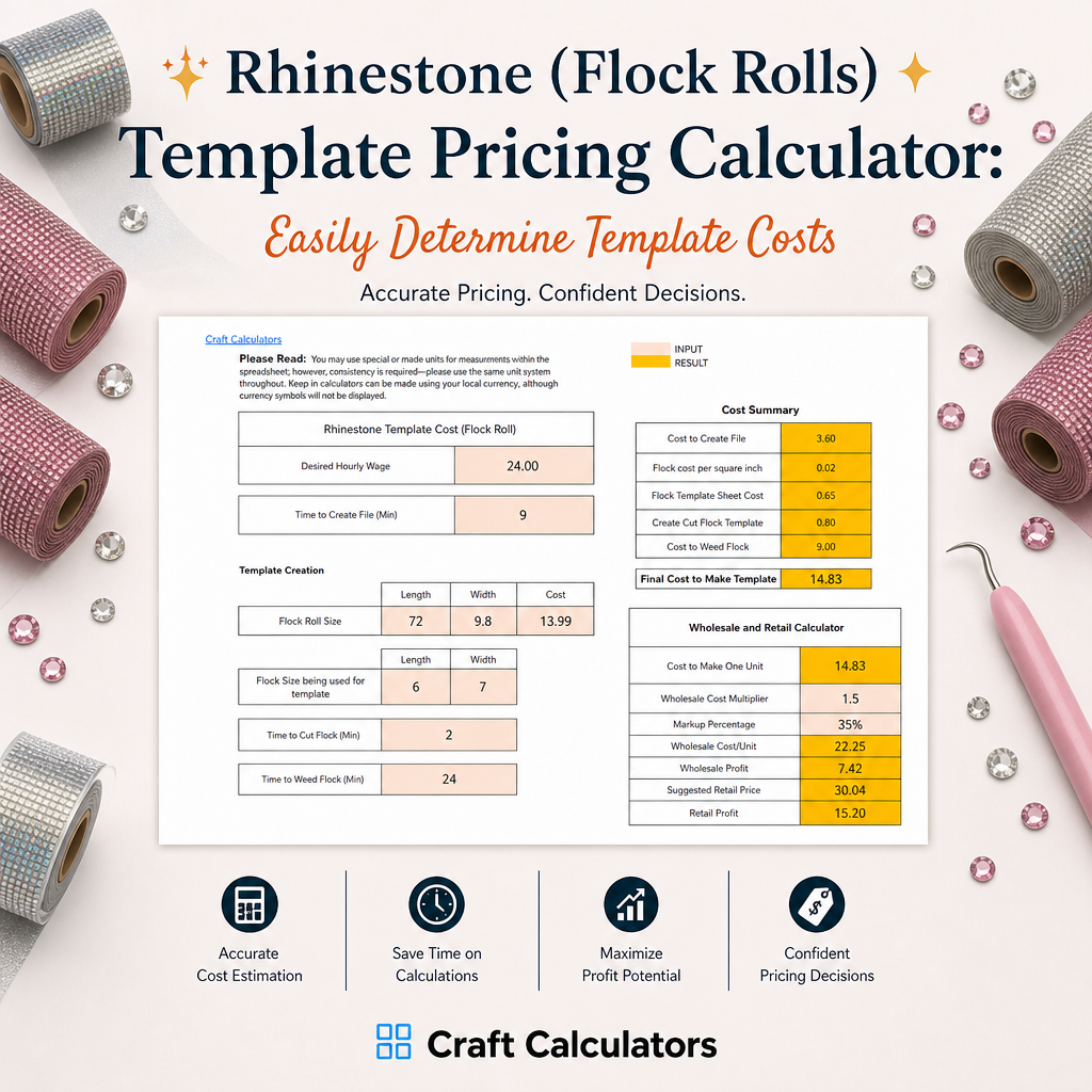 Flock Roll Rhinestone Template Spreadsheet