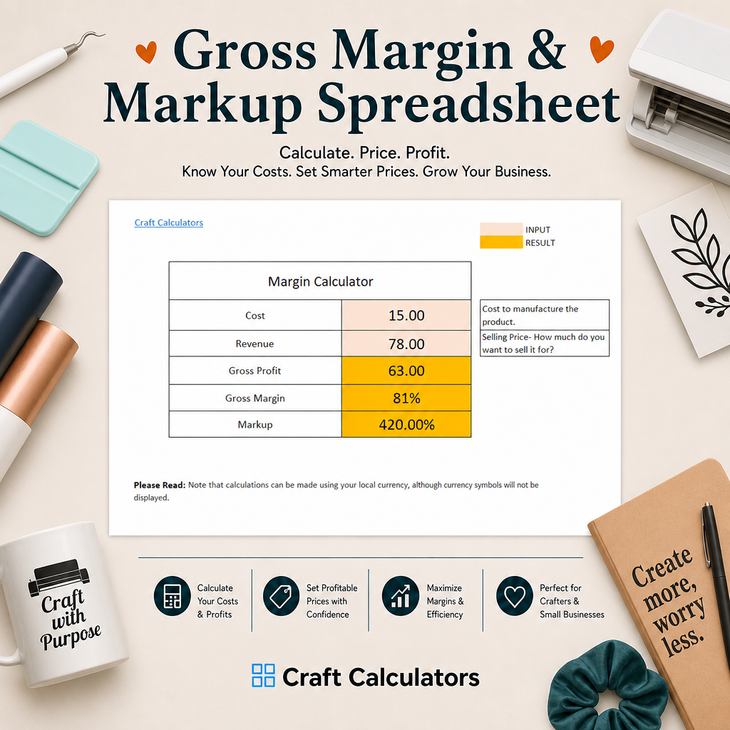 Gross Margin & Markup Spreadsheet