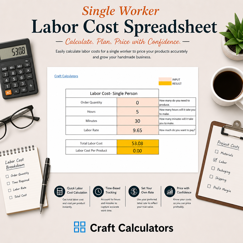 Single Worker Labor Cost Spreadsheet
