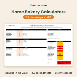 Home bakery calculators - 12 in this category, new