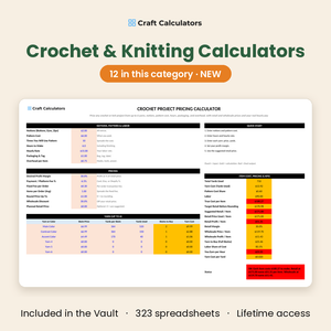 Crochet and knitting calculators - 12 in this category, new