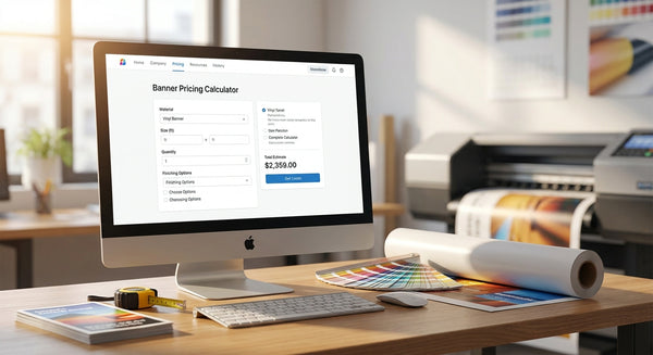 Best banner pricing calculator for print shops