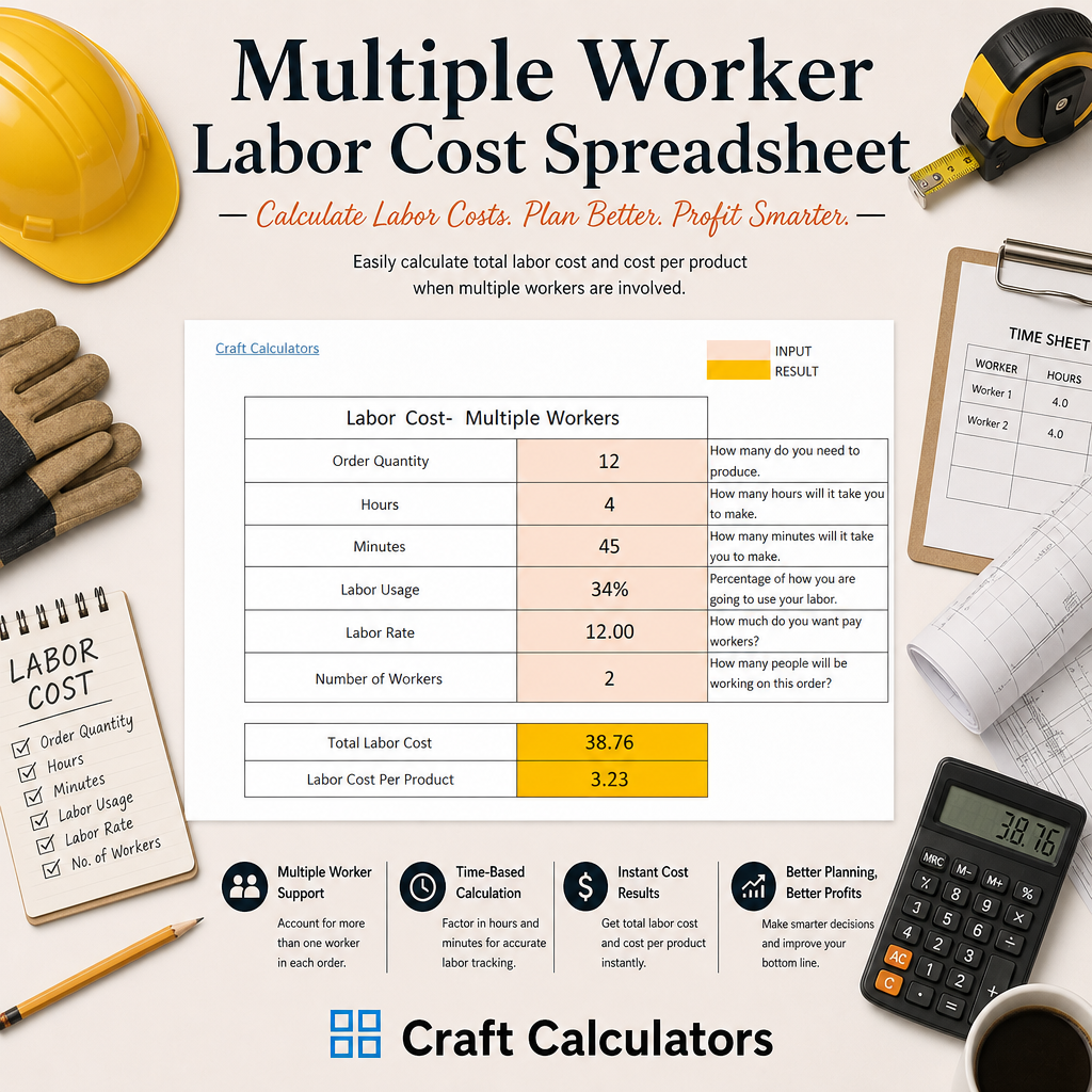 Multiple Worker Labor Cost Spreadsheet
