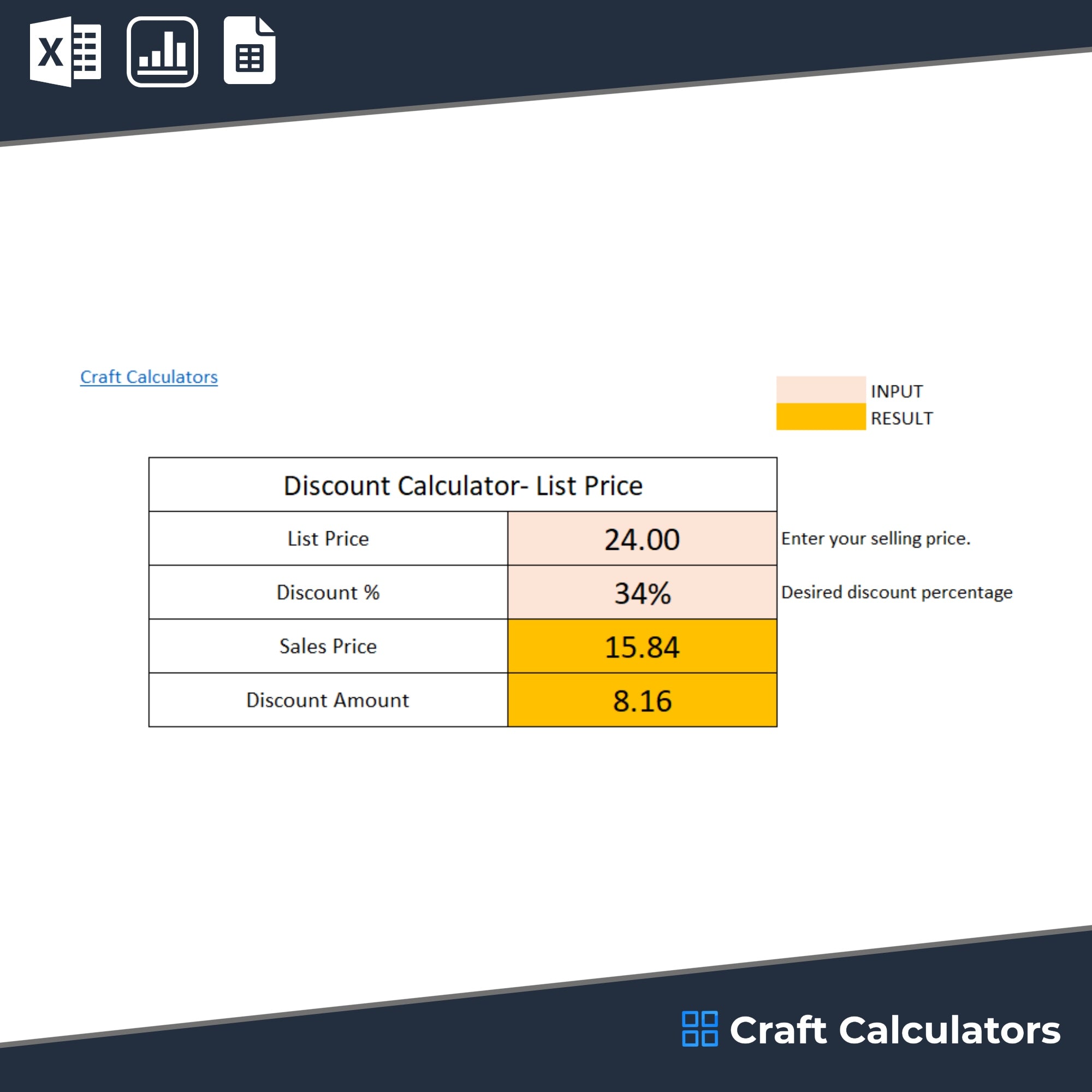 List Price Calculator: Calculate List Price from Cost and Discount