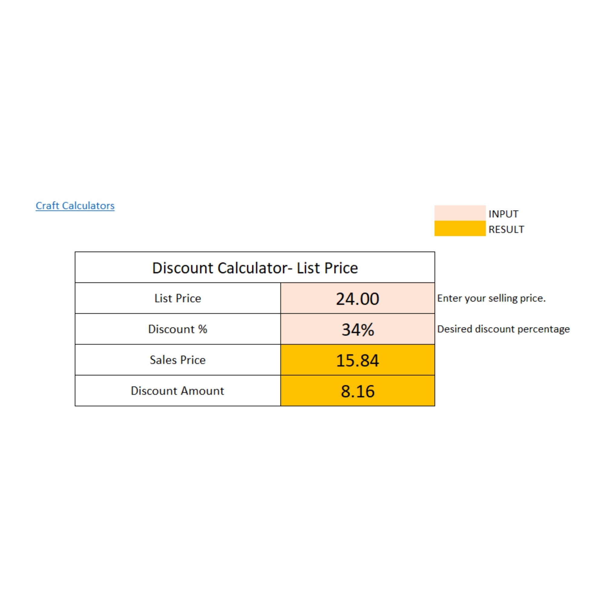 List Price Calculator: Calculate List Price from Cost and Discount