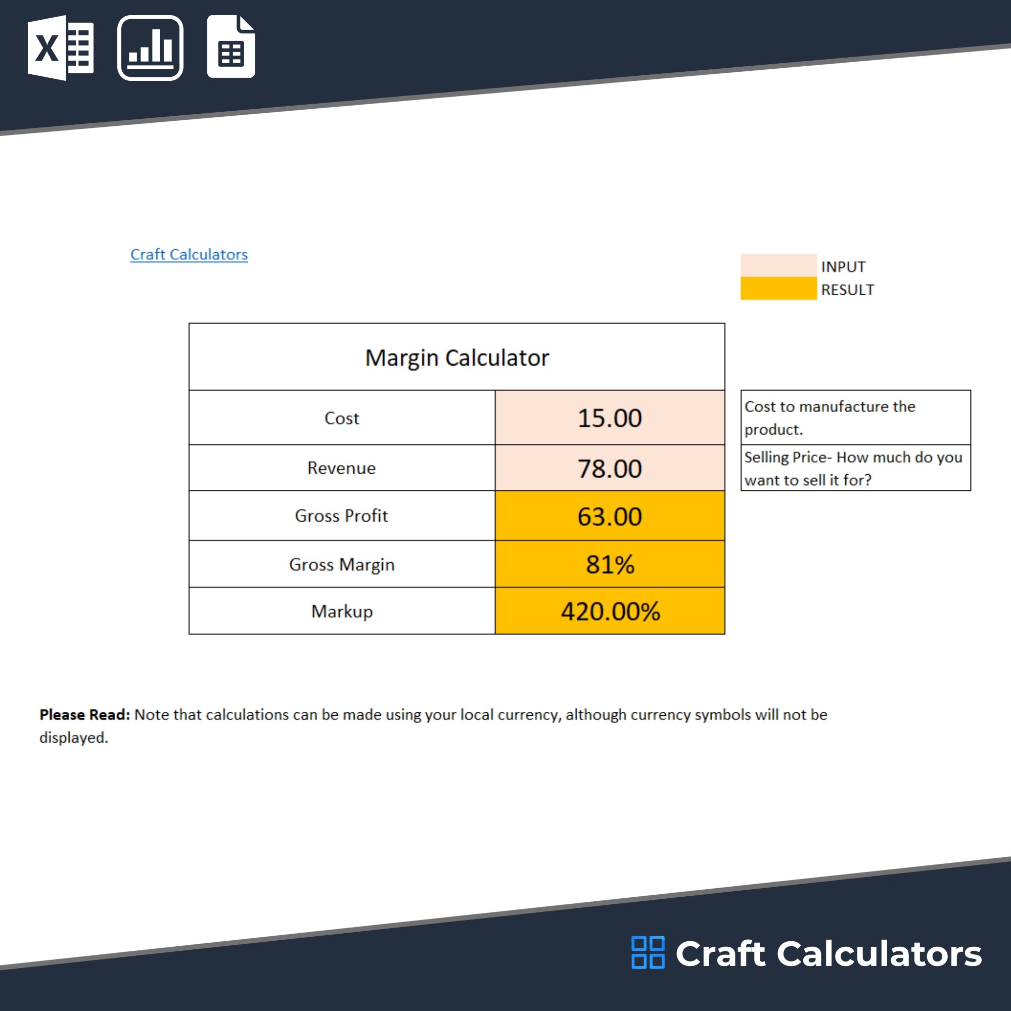 Gross Margin Calculator: Calculate Profit, Markup, and Margin Percentage