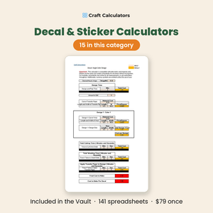Decal and sticker calculators - 15 in this category