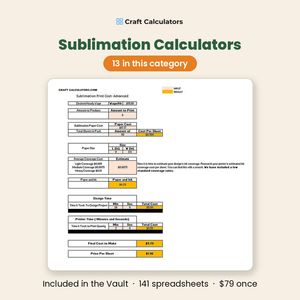 Sublimation calculators - 13 in this category