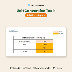 Unit conversion tools - 8 in this category