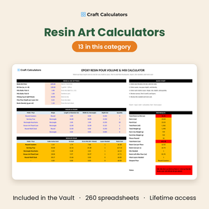 Resin art calculators - 13 in this category
