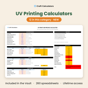 UV printing calculators - 12 in this category, new