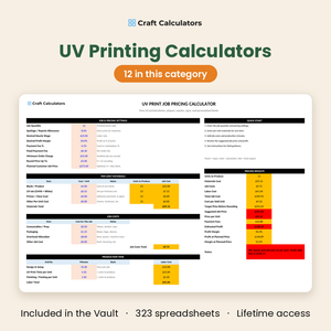 UV printing calculators - 12 in this category
